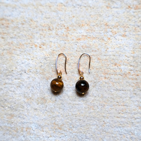 Boucles d'oreilles Œil de Tigre