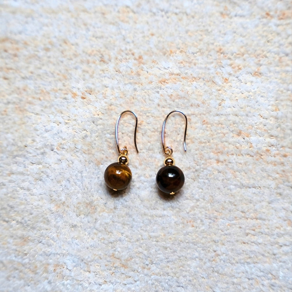 Boucles d'oreilles Œil de Tigre