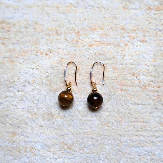 Boucles d'oreilles Œil de Tigre